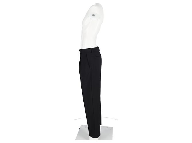 Acne Studios Suit Calças em Lã Preta Preto - vista 5