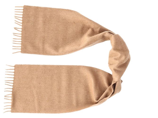 Sciarpa Prada con frange in Lana Beige - vista 4