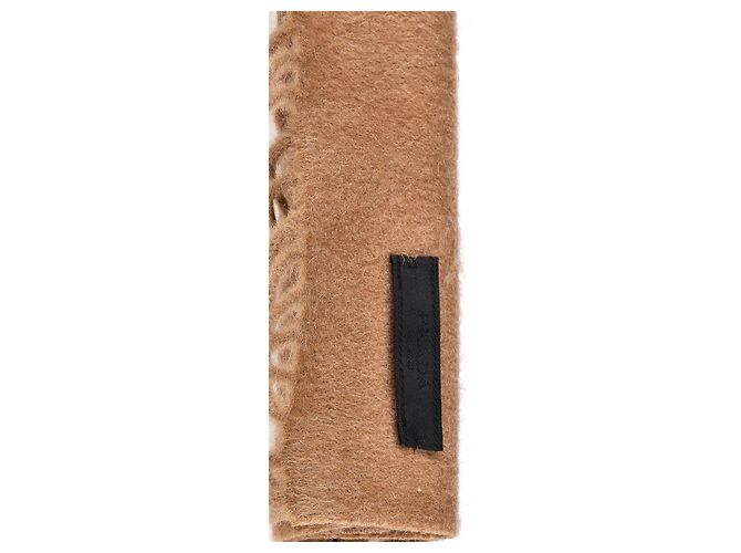 Sciarpa Prada con frange in Lana Beige - vista 5