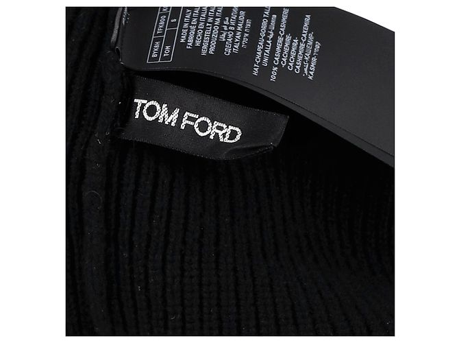 Berretto Tom Ford in cashmere nero - vista 3