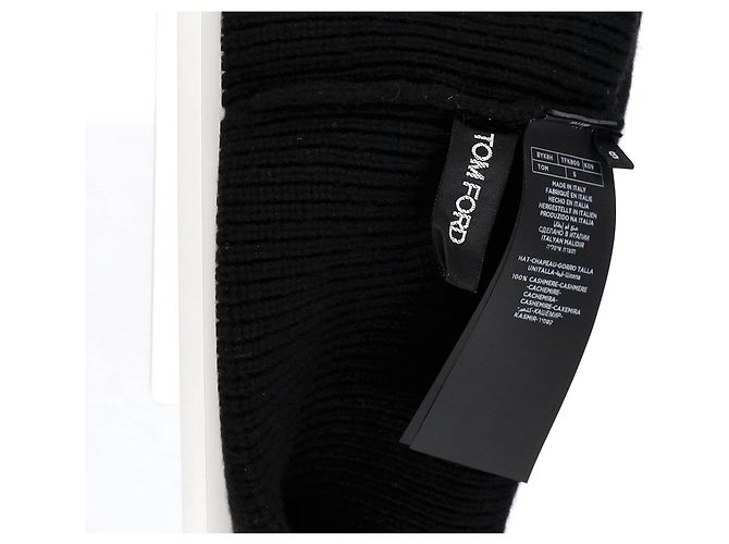 Berretto Tom Ford in cashmere nero - vista 5