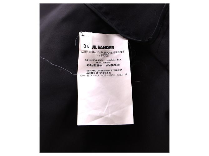 Minivestido plisado de algodón negro de Jil Sander - vista 10