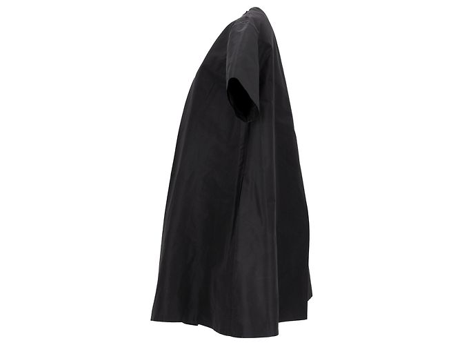 Minivestido plisado de algodón negro de Jil Sander - vista 7