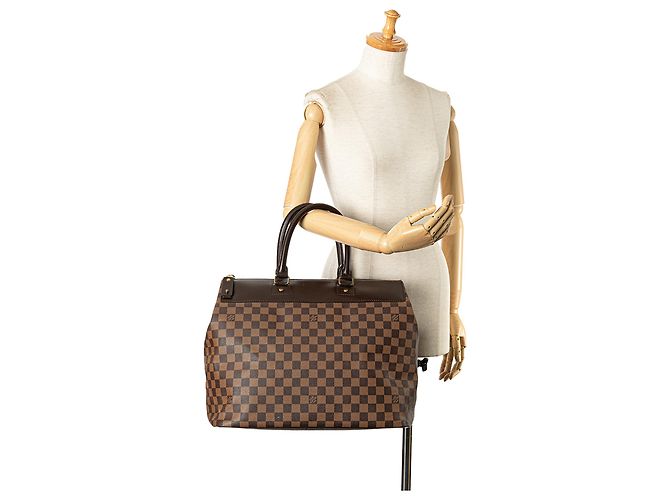 Louis Vuitton Brown Damier Ebene Greenwich PM Marrone - vista 10