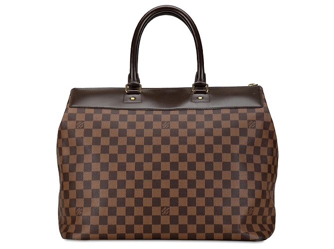 Louis Vuitton Brown Damier Ebene Greenwich PM Marrone - vista 3