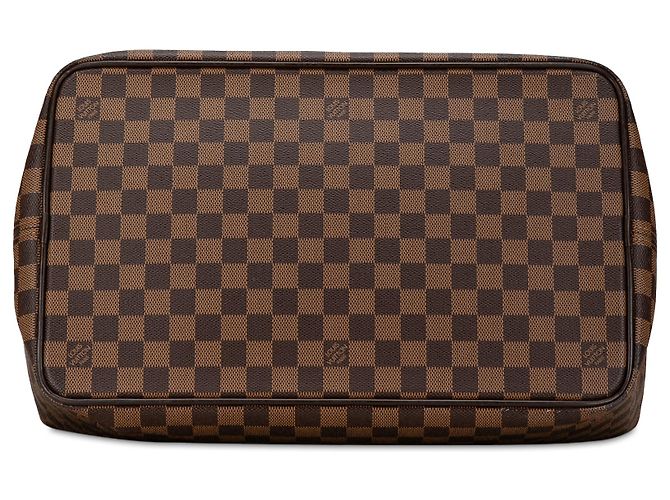 Louis Vuitton Brown Damier Ebene Greenwich PM Marrone - vista 4