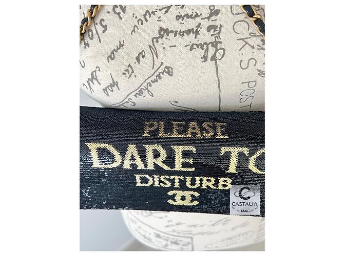 Chanel Borsa a patta con paillettes Super Rare Dare To Disturb Nero - vista 10