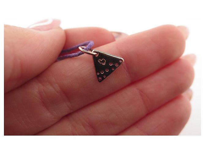 Pendente Dodo Pomellato Precious Tag su collana in ametista oro 9K D'oro - vista 3