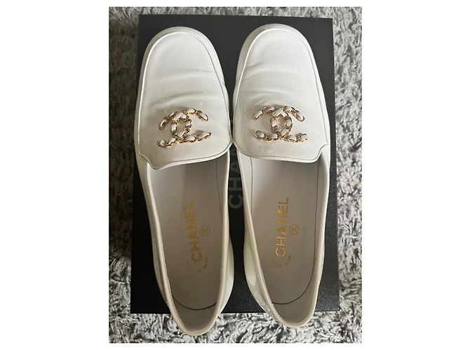 Cambon Chanel Zapatos sin tacón Blanco - vista 3