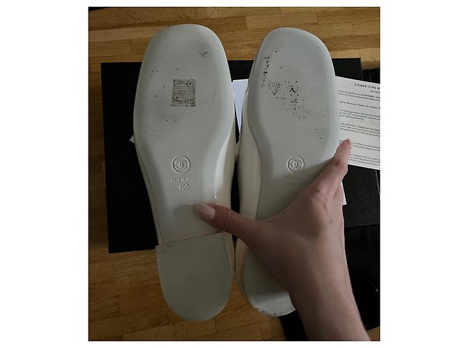 Cambon Chanel Zapatos sin tacón Blanco - vista 5