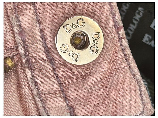 Dolce & Gabbana Jeans Hellrosa Gerade Schnitt Niedriger Bund Pink - Ansicht 11