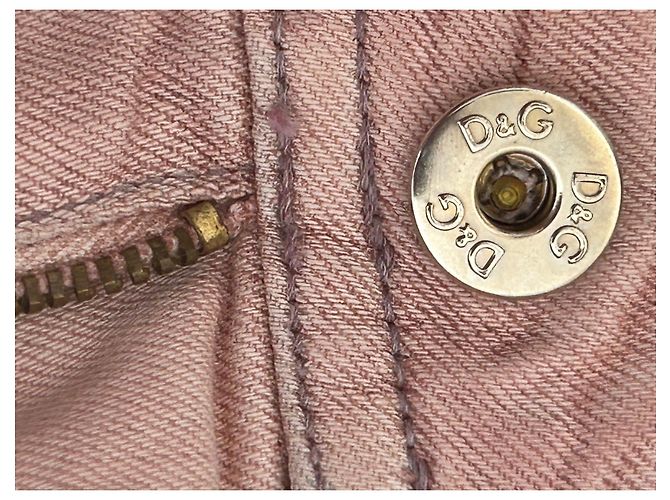Dolce & Gabbana Jeans Hellrosa Gerade Schnitt Niedriger Bund Pink - Ansicht 12