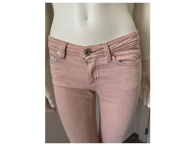Dolce & Gabbana Jeans Hellrosa Gerade Schnitt Niedriger Bund Pink - Ansicht 2