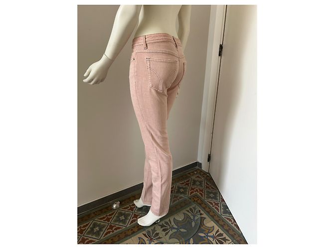 Dolce & Gabbana Jeans Hellrosa Gerade Schnitt Niedriger Bund Pink - Ansicht 3