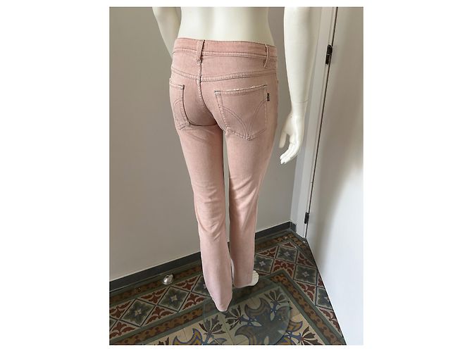 Dolce & Gabbana Jeans Hellrosa Gerade Schnitt Niedriger Bund Pink - Ansicht 4