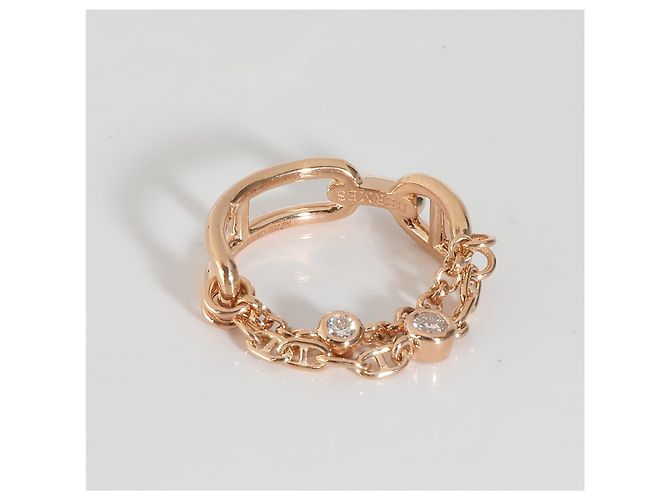 Ring Anello Chaine d'ancre in oro rosa di Hermès - vista 5