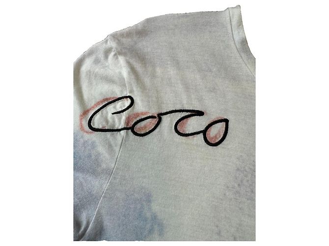 Chanel Camiseta de fumar en acuarela, ¡Rara! Multicolor - vista 10