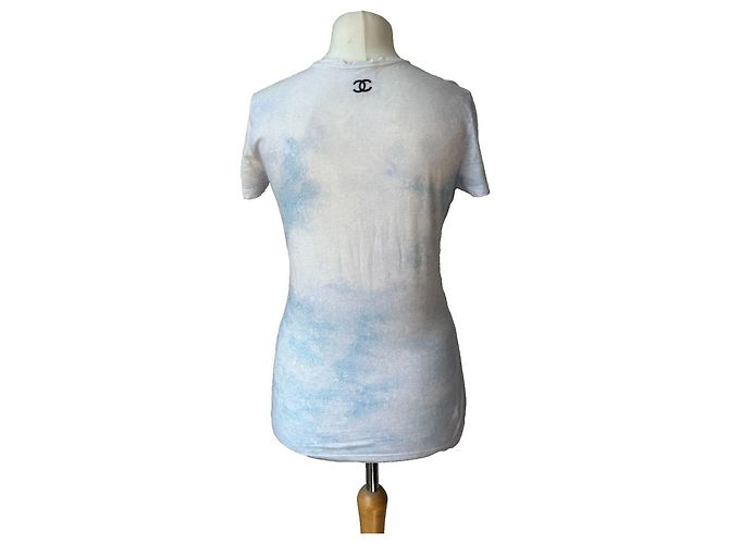Chanel Camiseta de fumar en acuarela, ¡Rara! Multicolor - vista 14