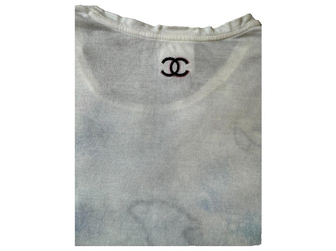 Chanel Camiseta de fumar en acuarela, ¡Rara! Multicolor - vista 8