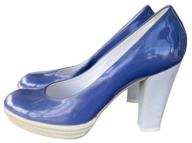 Hogan Pumps aus blauem Lackleder - Ansicht 4