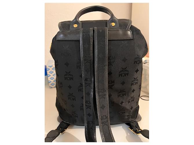 Zaino MCM in nylon nero - vista 2