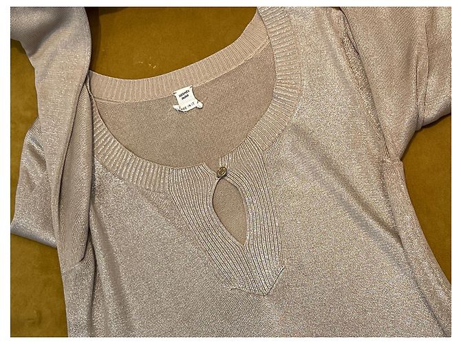 Hermès Tunica in seta Beige D'oro - vista 12