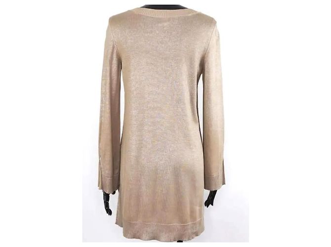 Hermès Tunica in seta Beige D'oro - vista 2