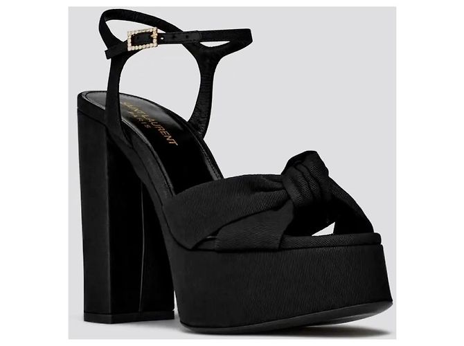 sandali plateau saint laurent new Nero - vista 2