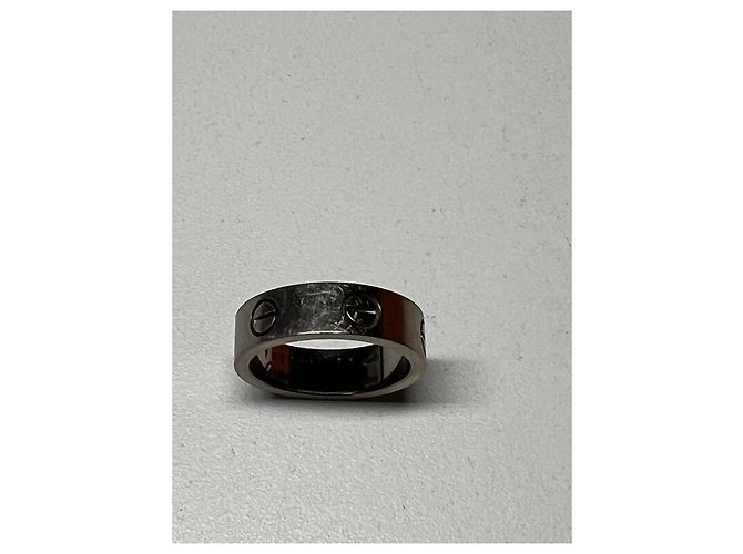Cartier Love Ring aus 18 Karat Weißgold Größe 53 Silber - Ansicht 7