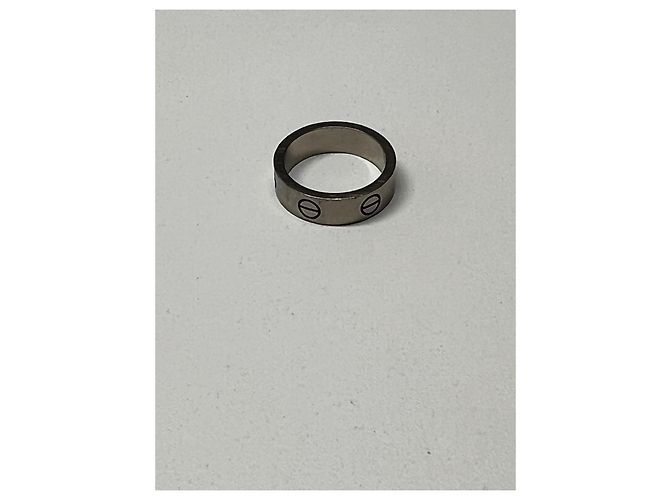 Cartier Love Ring aus 18 Karat Weißgold Größe 53 Silber - Ansicht 5
