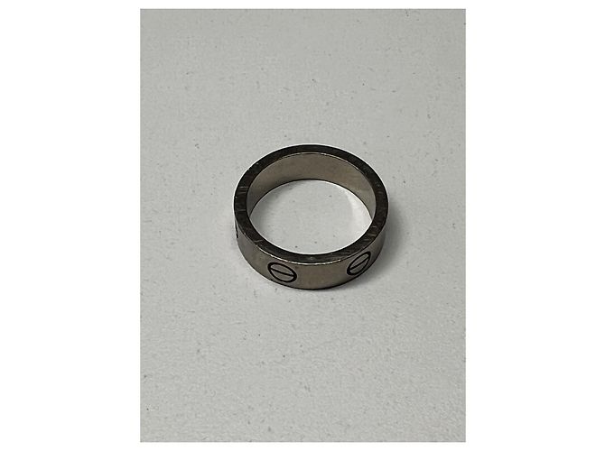 Cartier Love Ring aus 18 Karat Weißgold Größe 53 Silber - Ansicht 6