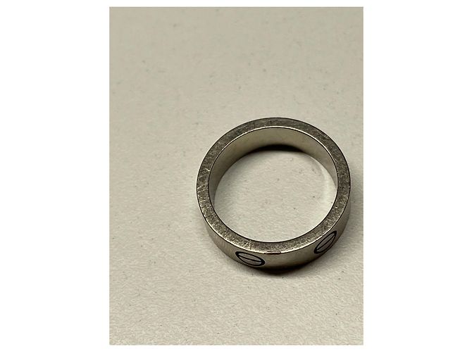 Cartier Love Ring aus 18 Karat Weißgold Größe 53 Silber - Ansicht 4