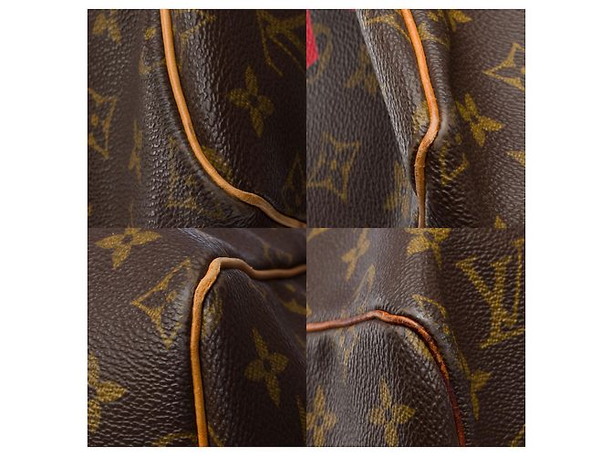 LOUIS VUITTON Keepall Bag in Brown Canvas - 101276 - view 10