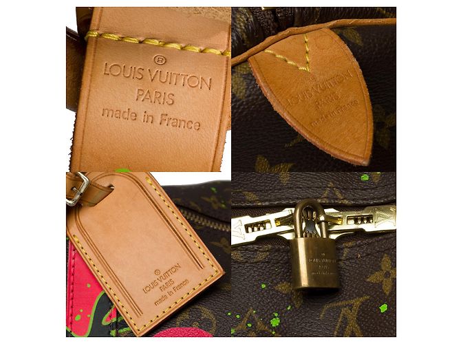 LOUIS VUITTON Keepall Bag in Brown Canvas - 101276 - view 6