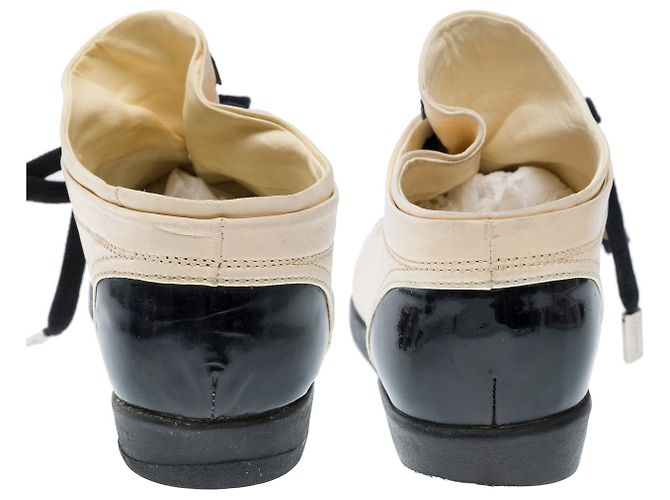 Scarpa CHANEL in Pelle Beige - 101962 - vista 7