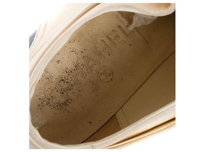 Scarpa CHANEL in Pelle Beige - 101962 - vista 9