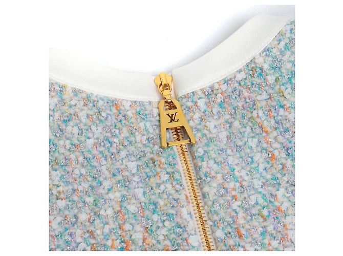 LOUIS VUITTON - Louis Vuitton Stardust Kleid aus Tweed (T36) Blau - Ansicht 2
