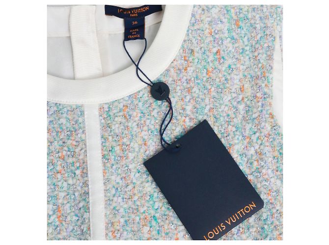 LOUIS VUITTON - Louis Vuitton Stardust Kleid aus Tweed (T36) Blau - Ansicht 3