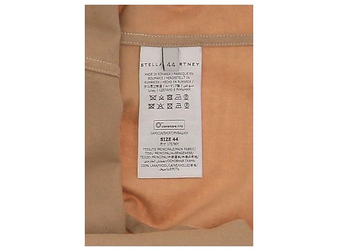 Stella Mc Cartney Stella McCartney parte superior T.IT 44 de lana Camello - vista 5