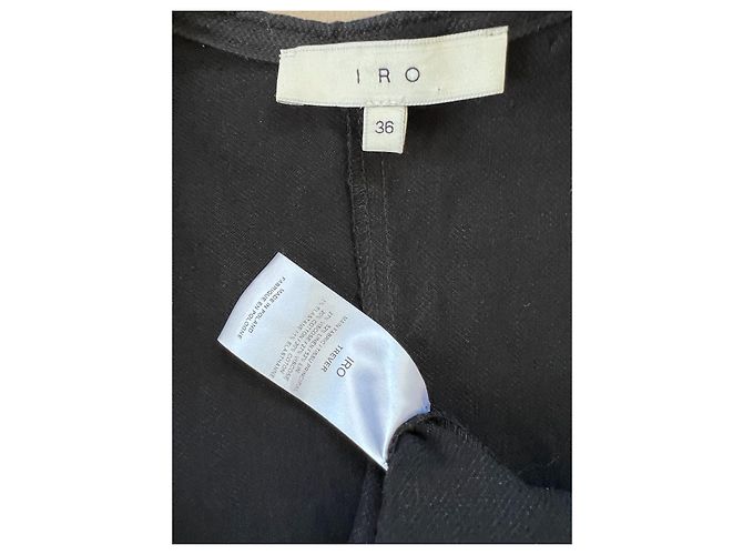 Vestido mini sin mangas Trever de mezcla de lino negro Iro - vista 5