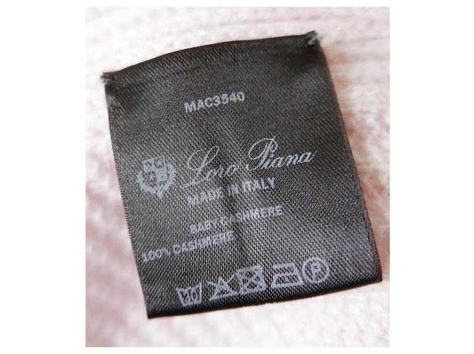 Loro Piana Port Grimaud Hellrosa Baby-Kaschmir-Strickjacke Pink - Ansicht 8