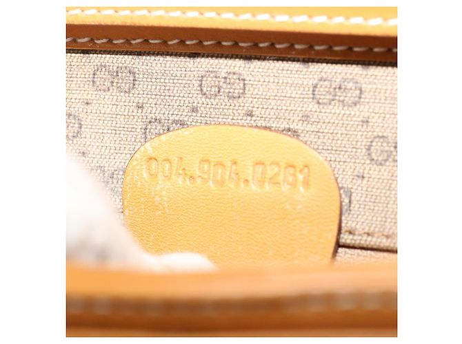 GUCCI Borsa a tracolla Micro GG Supreme in pelle PVC Beige 004 904 0261 Auth ep4329 - vista 12
