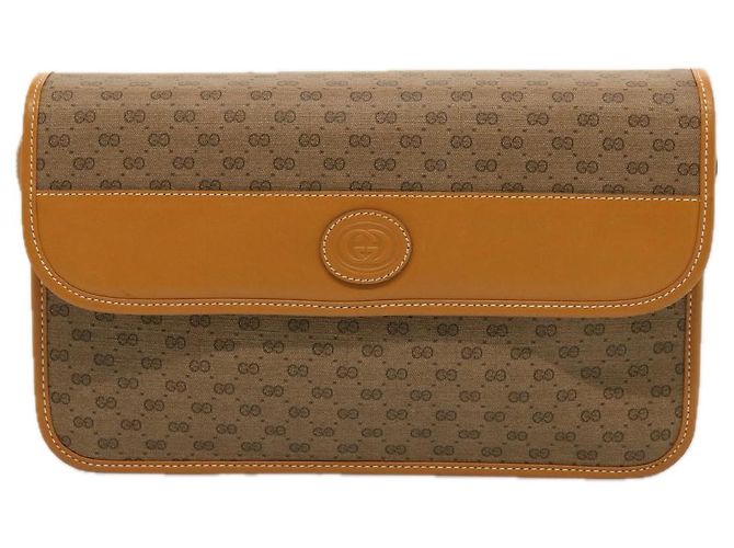 GUCCI Borsa a tracolla Micro GG Supreme in pelle PVC Beige 004 904 0261 Auth ep4329 - vista 13