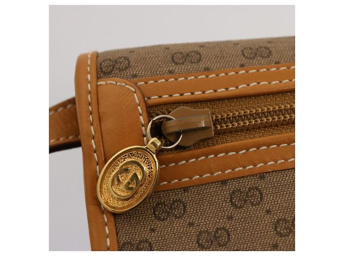 GUCCI Borsa a tracolla Micro GG Supreme in pelle PVC Beige 004 904 0261 Auth ep4329 - vista 17