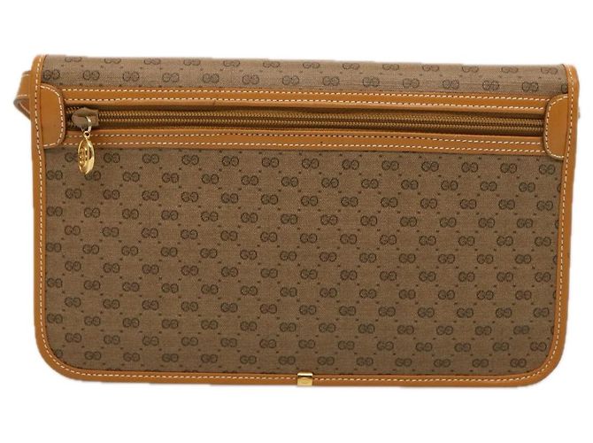 GUCCI Borsa a tracolla Micro GG Supreme in pelle PVC Beige 004 904 0261 Auth ep4329 - vista 2