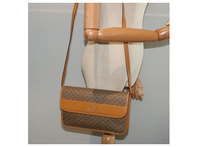 GUCCI Borsa a tracolla Micro GG Supreme in pelle PVC Beige 004 904 0261 Auth ep4329 - vista 24