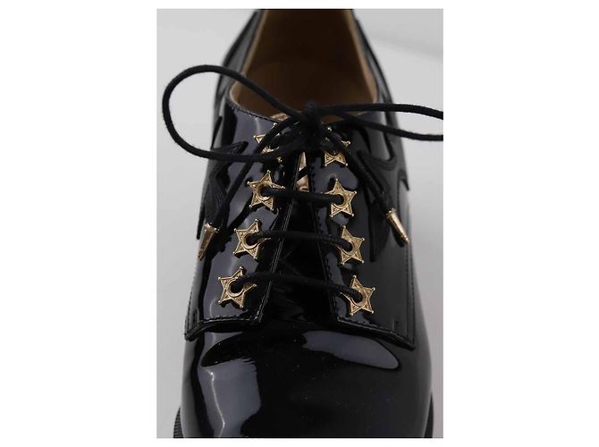 Chanel Schnürschuhe aus Leder Schwarz - Ansicht 6