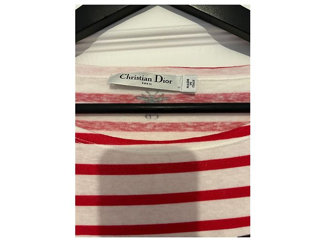 Top Christian Dior J'ADIORE MARBELLA Blanco Algodón - vista 4