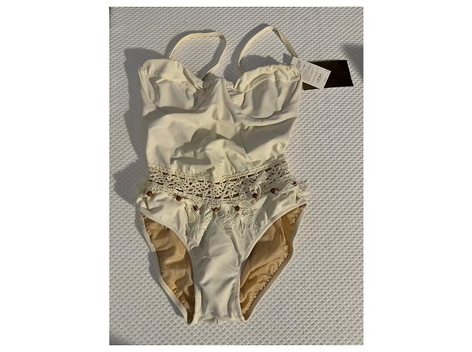 Gottex Badeanzug Einteiler Beige Lycra - Ansicht 2