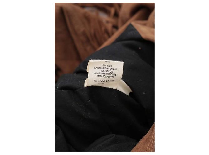 Laurence Dolige Giacca da cowboy in pelle Marrone - vista 6
